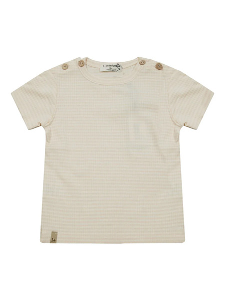  1 + In The Family Button T-shirt - Neutrals 