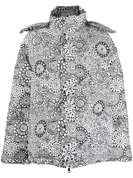  10 Corso Como Abstract-print Hooded Puffer Jacket - White 