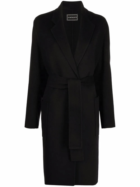  10 Corso Como Belted Single-breasted Coat - Black 