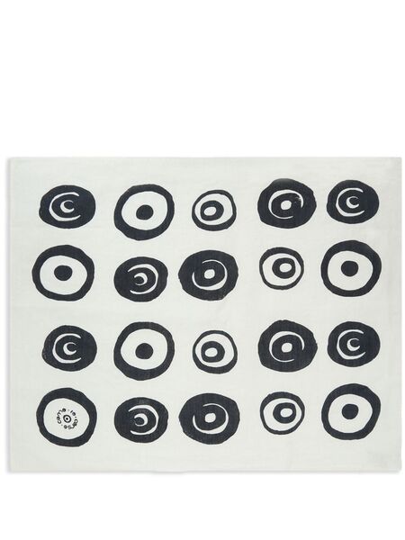  10 Corso Como Circles-print Linen Towel (55cm X 70cm) - White 