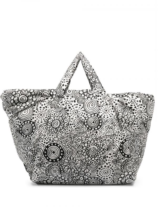  10 Corso Como Doodle-graphic Print Padded Tote - White 