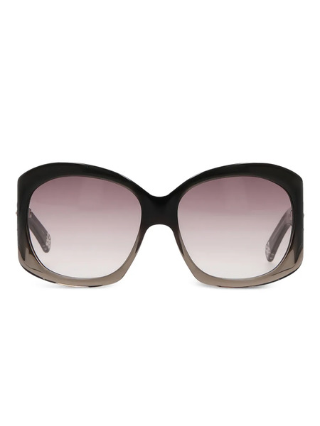  10 Corso Como Gradient Oval-frame Sunglasses - Grey 