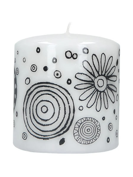  10 Corso Como Graphic-print Medium Candle (10cmx10cm) - White 