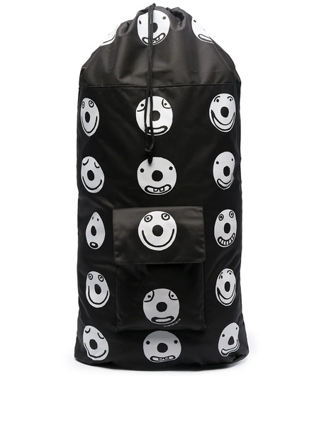  10 Corso Como Large Smile Print Backpack - Black 