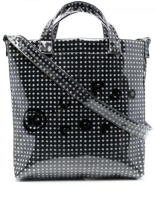  10 Corso Como Monogram Print Tote - Black 