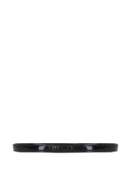  10 Corso Como Patent Leather Snap-button Belt - Black 