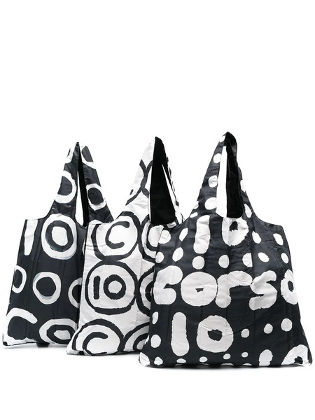  10 Corso Como Reversible Printed Tote Bag - Black 