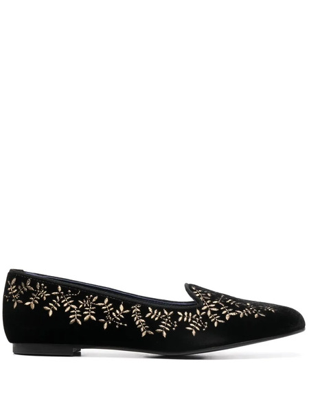  10 Corso Como X Castañer Hojas Velvet Slippers - Black 