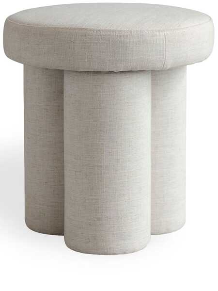  101 Copenhagen Big Foot Linen Stool - White 