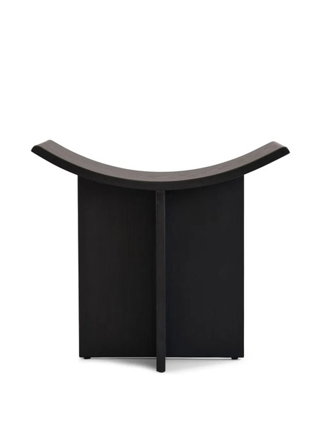  101 Copenhagen Curved-seat Oak Stool - Black 