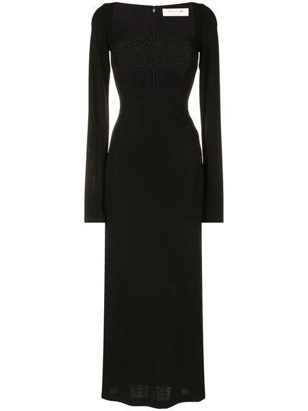  1017 Alyx 9sm Bandeau-panel Macramé Knit Dress - Black 