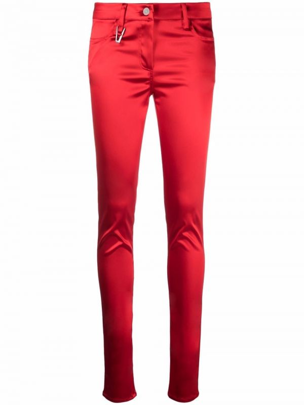  1017 Alyx 9sm Deville Zip Detail Trousers - Red 