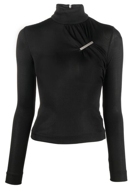  1017 Alyx 9sm Gathered Clip-design Top - Black 