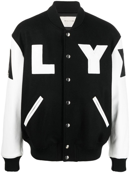  1017 Alyx 9sm Logo-print Varsity Jacket - Black 