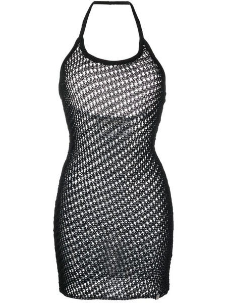  1017 Alyx 9sm Mini Crochet-design Dress - Black 