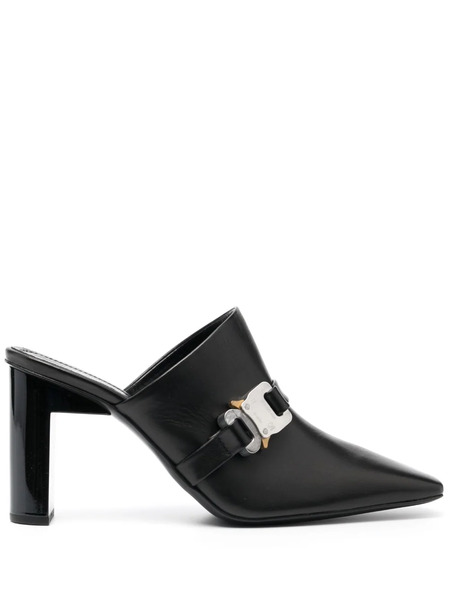  1017 Alyx 9sm 90mm Square-toe Leather Mules - Black 