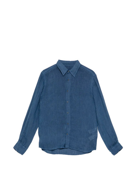  120% Lino Button-up Shirt - Blue 
