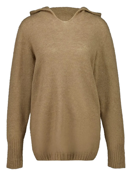  120% Lino Hooded Long-sleeve Sweater - Neutrals 