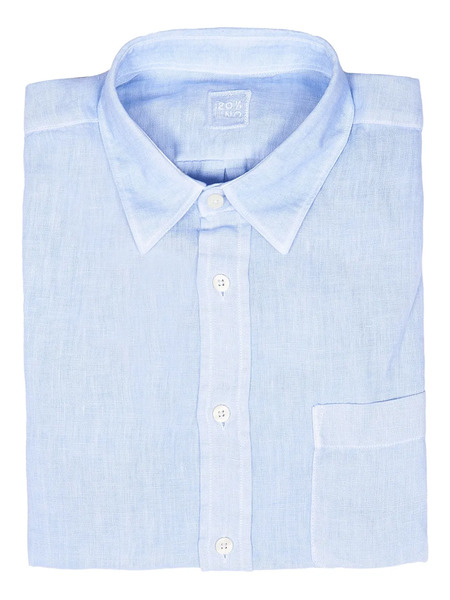  120% Lino Linen Shirt - Blue 