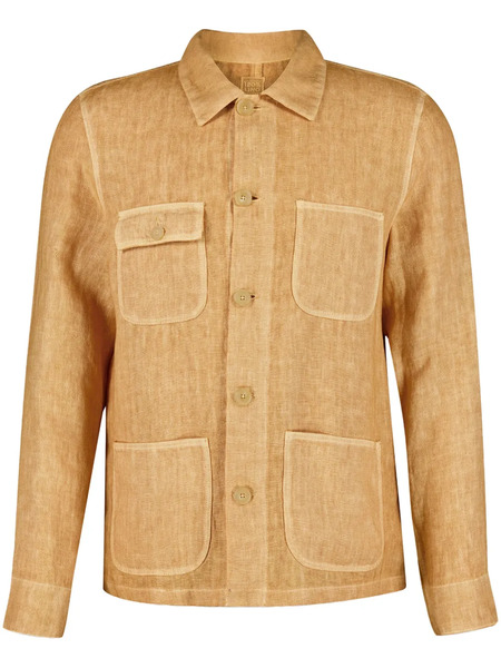  120% Lino Linen Shirt Jacket - Neutrals 