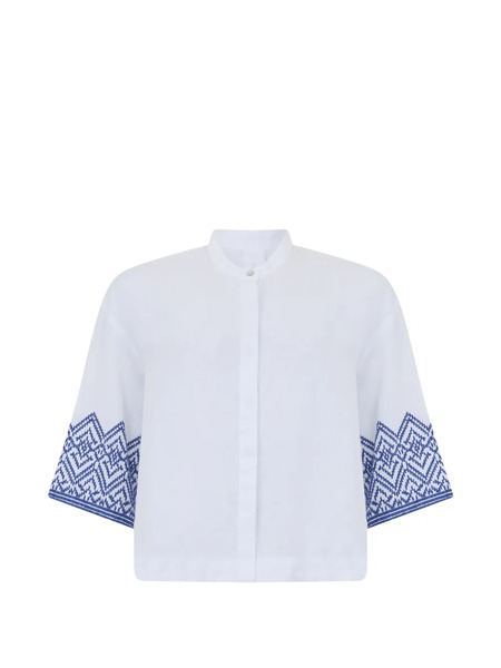  120% Lino Linen Shirt - White 