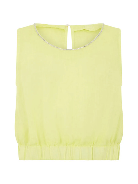  120% Lino Linen Top - Yellow 