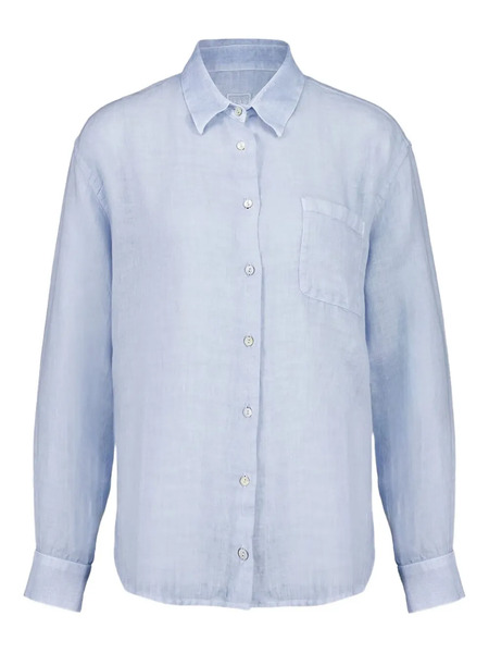  120% Lino Long-sleeve Button-up Shirt - Blue 