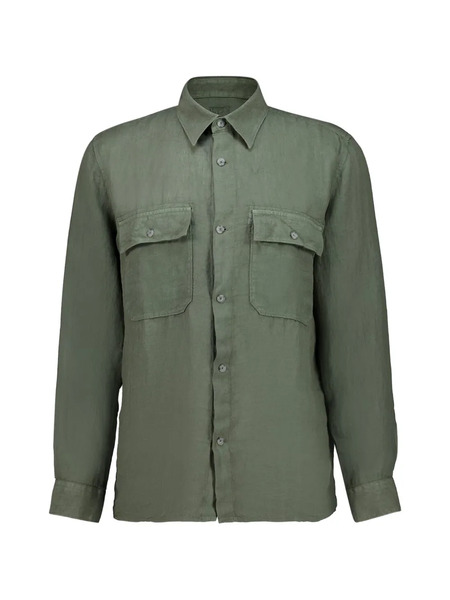  120% Lino Long-sleeve Shirt - Green 