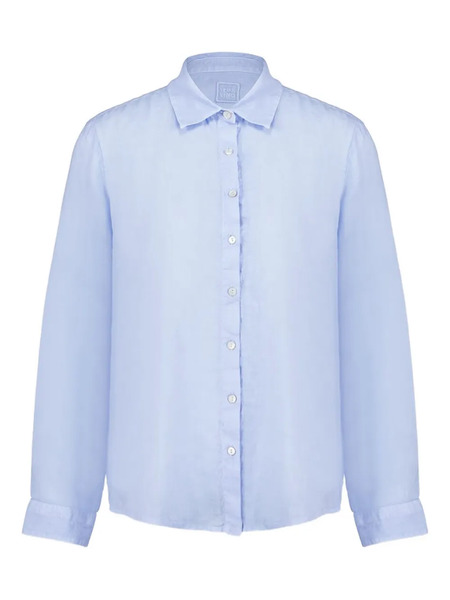  120% Lino Long-sleeves Button-up Shirt - Blue 