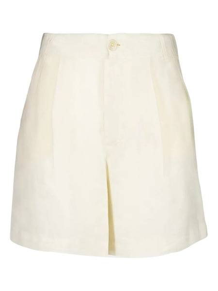  120% Lino Pleated Linen Shorts - Neutrals 