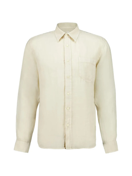  120% Lino Regular-fit Long-sleeve Shirt - Neutrals 