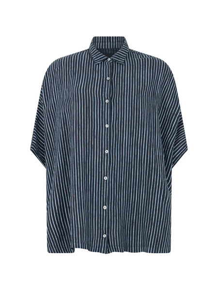  120% Lino Striped Shirt - Blue 