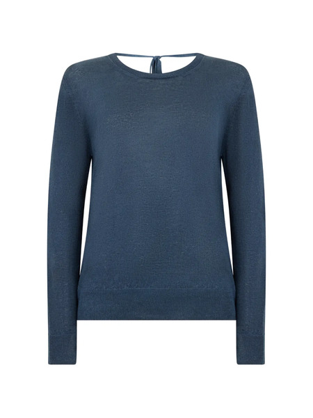  120% Lino Tie-detail Top - Blue 