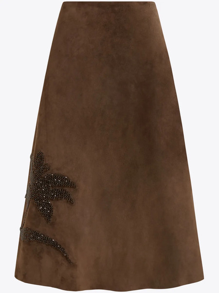 16arlington Dafne Midi Skirt - Brown 