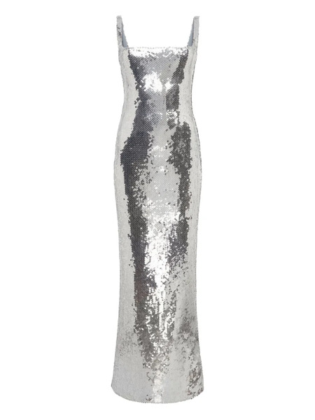 16arlington Electra Sequinned Gown - Silver 