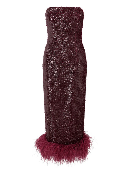  16arlington Minelli Midi Dress - Red 