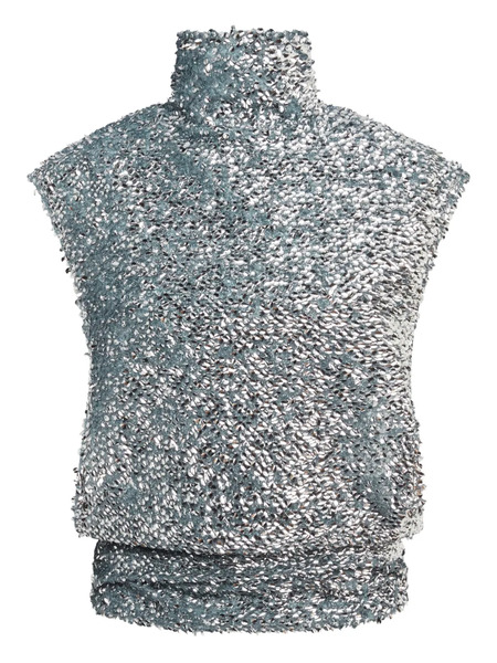  16arlington Ovica Sequinned Top - Silver 
