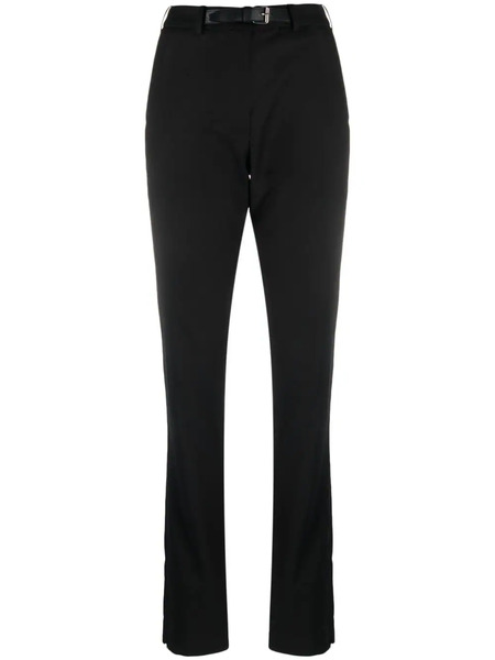  16arlington Slim-cut Belted Trousers - Black 