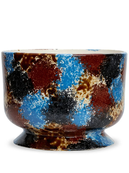  1882 Ltd Jesture 2 Abstract-pattern Print Vase (21cm) - Brown 