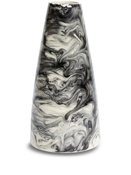  1882 Ltd Slick Additions Abstract-pattern Print Vase (21.5cm) - Black 