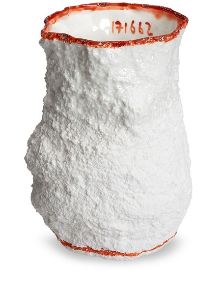  1882 Ltd Stegreif Textured-finish Vase (18cm) - White 