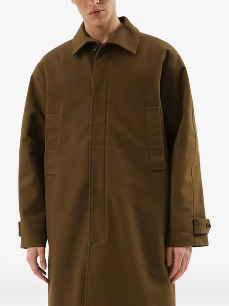  1989 Studio Buttoned Quilted-lining Coat - Brown 