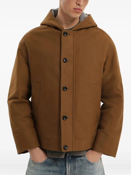  1989 Studio Cropped Hooded Jacket - Brown 