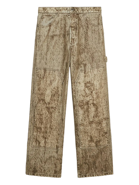  1989 Studio Distressed Cargo Trousers - Neutrals 
