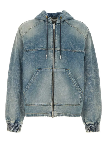  1989 Studio Washed-denim Hooded Jacket - Blue 