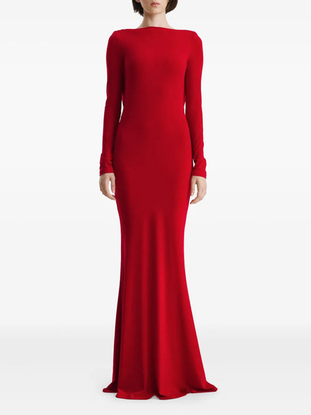  2310 Studio Cowl-back Gown - Red 