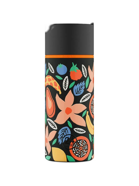  24bottles Tropical-print Spin Bottle (730ml) - Black 