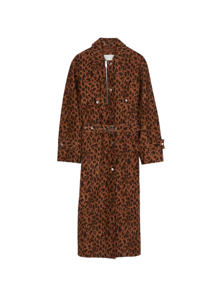  3.1 Phillip Lim Belted Leopard-print Coat - Brown 