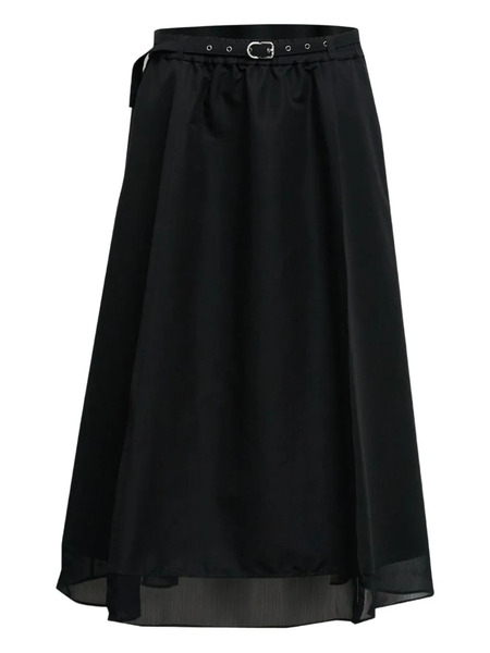  3.1 Phillip Lim Belted Midi Skirt - Black 