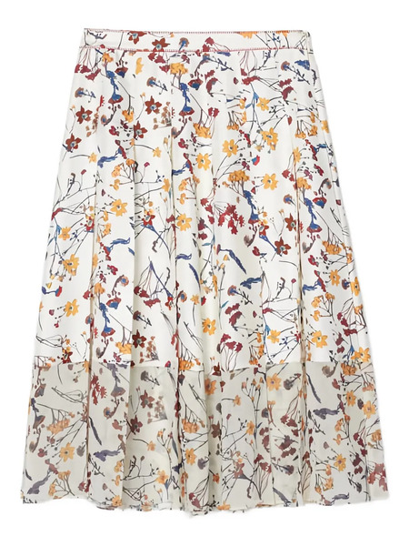  3.1 Phillip Lim Bliss Floral-print Pleated Skirt - Neutrals 